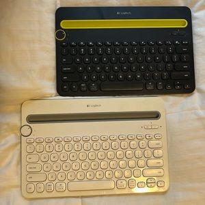 (2) Logitech - K480 Tenkeyless (TKL) Bluetooth Membrane Multidevice Keyboards